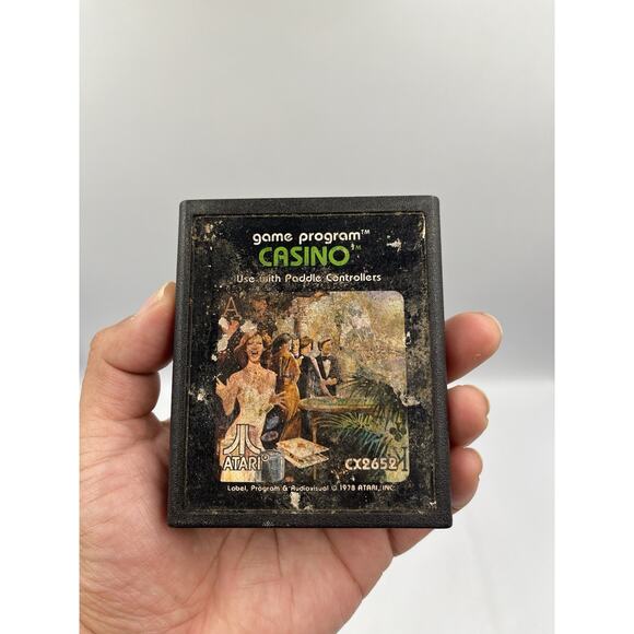 Atari 2600 Casino Game Cartridge - Picture 1 of 4